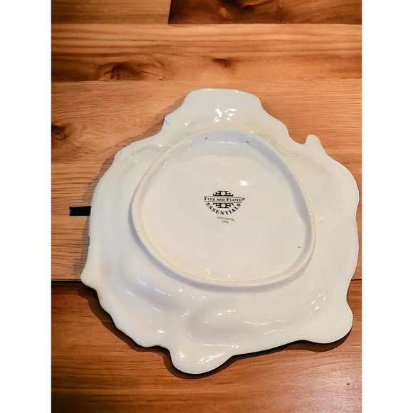 Fitz and Floyd PLAID CHRISTMAS SNOWMAN CANAPE PLATE 2001 - Picture 4 of 6